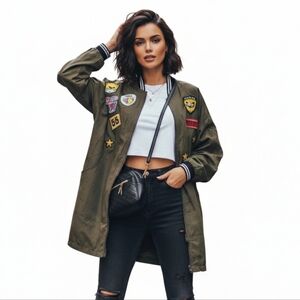 It Girls Army Green Oversize Jacket